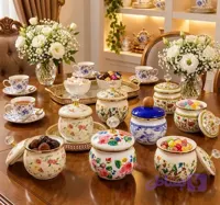 قندان لعابی گلدار وارداتی 6 طرح