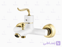 شیر حمام اوج مدل سزار سفید طلایی