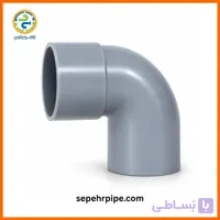 زانویی 45 درجه پلیکا U-PVC سایز 125 پلیمن