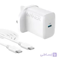 شارژر دیواری 20 وات انکر مدل B2347K21 به همراه کابل USB Type-C به USB Type-C