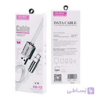 خرید کابل شارژر USB به USB-C کلومن مدل KD-72 طول 1 متر