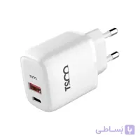 شارژر دیواری 20 وات تسکو مدل TTC 65 (دو پورت PD و QC3.0)