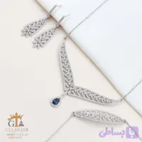 سرویس ظریف زنجیری نقره 925 عیار کد 007