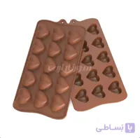 قالب شکلات سیلیکونی قلب اوریگامی برند سورنا پارت