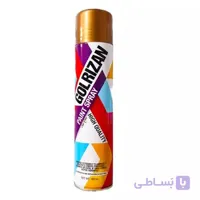 اسپری رنگ طلایی اکلیلی گل‌ریزان حجم 300 میلی‌لیتر مناسب تزئینات، دکوراسیون و کارهای هنری