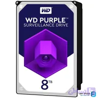 هارد اینترنال وسترن دیجیتال در حد نو بنفش ظرفیت 8 ترابایت HDD Western Digital Purple 8TB