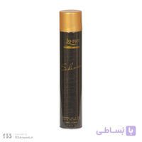 اسپری تافت لویز مشکی مدل Shinion Fort Ultimate مخصوص شینیون دارای ویتامین B5 و رایحه ایفوریا با ویژگی درخشان کننده و تثبیت کننده مو حجم 500 میلی لیتر