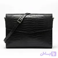 کیف دوشی چرم طبیعی مدارک مردانه مدل نیما