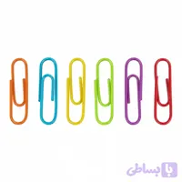 گیره کاغذ رنگی بسته 50 عددی