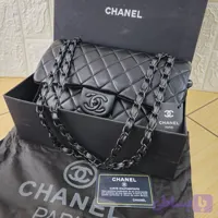 کیف برند شنل مشکی مدل Flap Bag