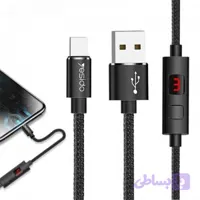 کابل USB به Type-Cیسیدو YESIDO CA46 طول 1.2متر 2.4 آمپر