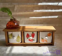 استند ۳ کشو طرح میوه