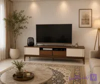 میز تلویزیون مدل آوا ۱۸۰ سانت رنگ کرم بلوط