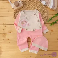 سرهمی کلاه فیل گلدوزی دار صورتی شاهین بی بی