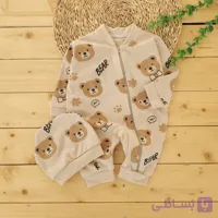 سرهمی کلاه دار کبریتی زیپی Bear و برگ کرم نی نی روز