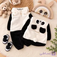 سرهمی پشمالو طرح پاندا با کلاه عروسکی Ziz