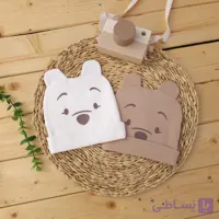 کلاه تک پنبه ای طرح خرس ناقلا