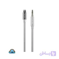 کابل شارژر Green Lion Non-MFi Lightning To AUX 3.5mm Steel Cable 90cm