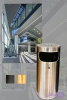 سطل زباله استیل آکا الکتریک اداری مدل زیرسیگاری