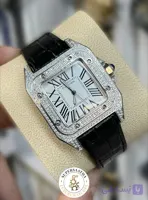 ساعت زنانه کارتیه د سانتوس CARTIER De SANTOS Diamond نگین دار