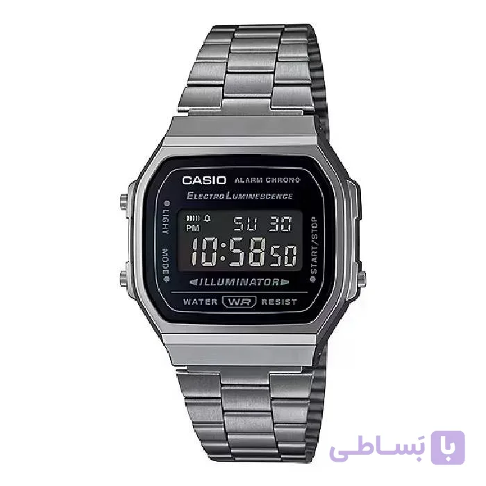 ساعت کاسیو اورجینال CASIO-A168WGG-1B نوستالژی