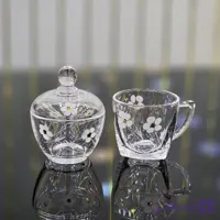 فنجان و قندان شکوفه | ست پذیرایی شیک و لوکس کد 392