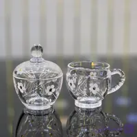 فنجان و قندان شکوفه | ست پذیرایی شیک و لوکس کد 396