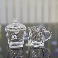 فنجان و قندان شکوفه | ست پذیرایی شیک و لوکس کد 398