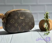 کیف پاسپورتی لویی ویتون دو زیپ قهوه‌ای