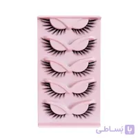 مژه روباهی یا چشم گربه‌ ای مدل M02 بسته 5 جفتی