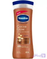 لوسیون بدن شکلاتی وازلین (Vaseline) مدل Cocoa Glow |۴۰۰ میلی‌لیتر | آبرسان و درخشان‌کننده