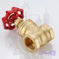 شیرفلکه برنجی 1 اینچ کیتز
