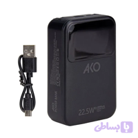 پاوربانک آکو مدل AP-21 Mini ظرفیت 20000 میلی آمپر ساعت با شارژ سریع 22.5 وات