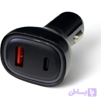 شارژر فندکی خودرو WKN-105 60W دو پورت - شارژ سریع همزمان دو دستگاه