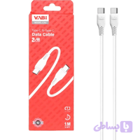 کابل شارژ فست VABI مدل CA4 دوسر تایپ سی طول ۱ متر