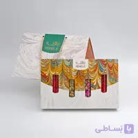 پک زعفران کادویی سوپرنگین عاقله 4 گرمی به همراه گل محمدی و هل (کد 321)