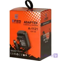آداپتور انزو مدل A-1121 ظرفیت ۱۲ ولت ۱ آمپر