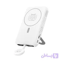 پاوربانک بی سیم بودی PD و فست 10000mAh 20W با دو پد شارژ بی سیم همزمان و نمایشگر درصد شارژ و قابلیت استند مدل PB806W با گارانتی 18 ماهه (6 ماه تعویض)