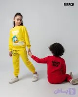 ست راحتی بلوز و شلوار بچگانه طرح اردک🦆 (پنبه دورس۲نخ