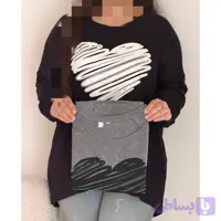 تیشرت آستین بلند نخی زنانه وارداتی بیگ سایز سایزبندی ۳۸-۶۰