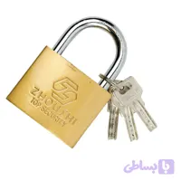 قفل آویز کد 50 طلایی براق