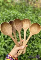 ملاقه چوبی دسته کوتاه