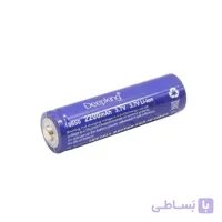 باتری لیتیومی شارژی Deepking 18650 ظرفیت ۲۲۰۰ میلی‌آمپر ساعت