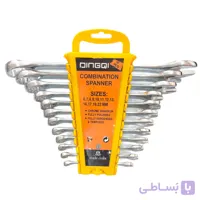 ست آچار یک‌سر رینگ یک‌سر تخت دینگشی DINGQI مدل ۱۲ پارچه