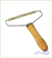 پرزگیر سیمی دسته چوبی مخصوص موی سگ و گربه