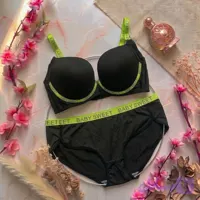 ست شورت و سوتین اسفنجی سایز 80 رنگ مشکی کد 92026