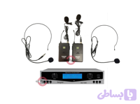 میکروفون بیسیم یقه ای هدست دو کانال