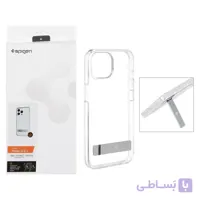 قاب اورجینال Spigen استند آلومینیومی شفاف Apple iPhone 13 / iPhone 14