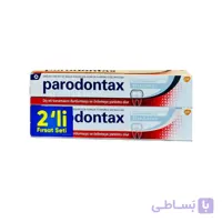 خمیر دندان ضد پوسیدگی و سفید کننده قوی parodontax پک 2 عددی