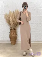 پیراهن ماکسی بافت زنانه جنس بافت اکریلیک تراکم بالا